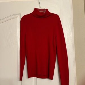 Large red, Lauren , Ralph, Lauren turtleneck sweater excellent condition